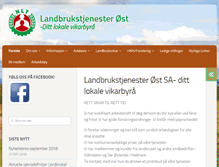 Tablet Screenshot of ost.landbrukstjenester.no